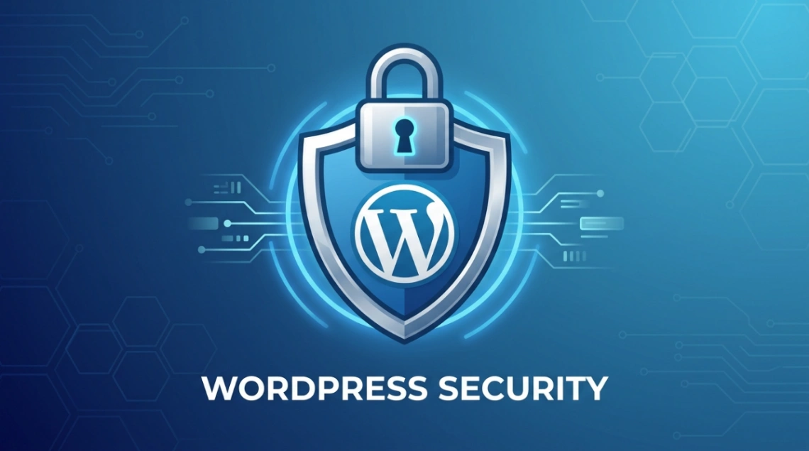 lock and shield icons representing WordPress protection