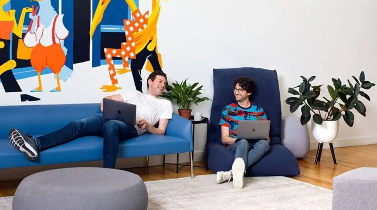Bubble co-founders Joshua Haas and Emmanuel Straschnov bootstrapping no-code platform from cafe