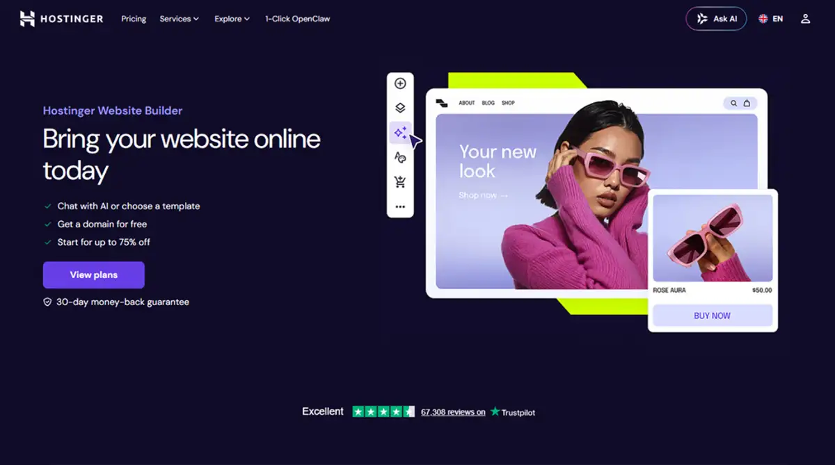 Hostinger website builder 2026