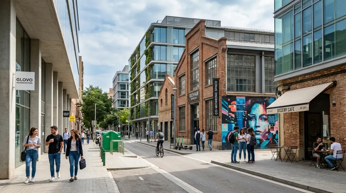 Barcelona Poblenou district, the creative tech neighborhood where Typeform was founded in 2012