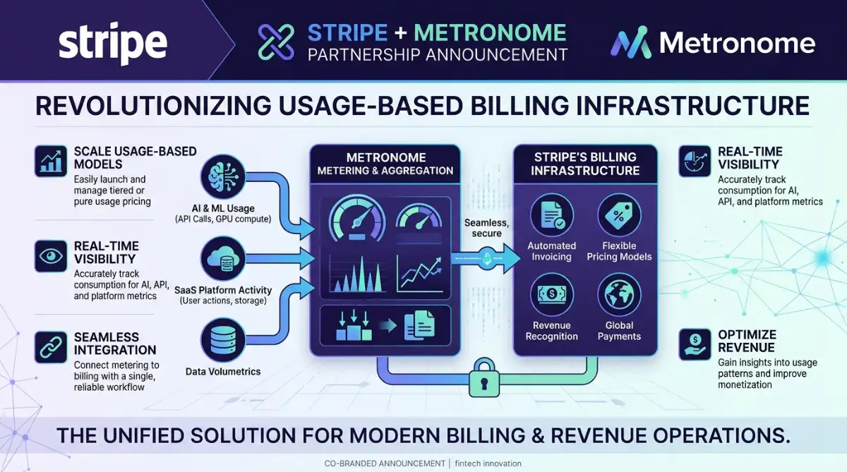 Stripe Metronome acquisition announcement showing usage-based billing infrastructure