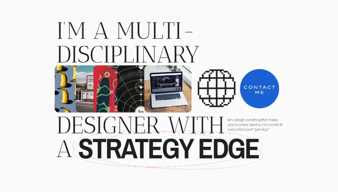 Showit Editorial Portfolio template screenshot with expansive galleries