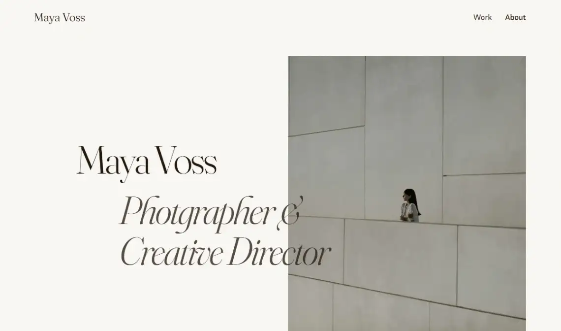 Pagy Photography Portfolio template screenshot with image-first layout and minimal navigation