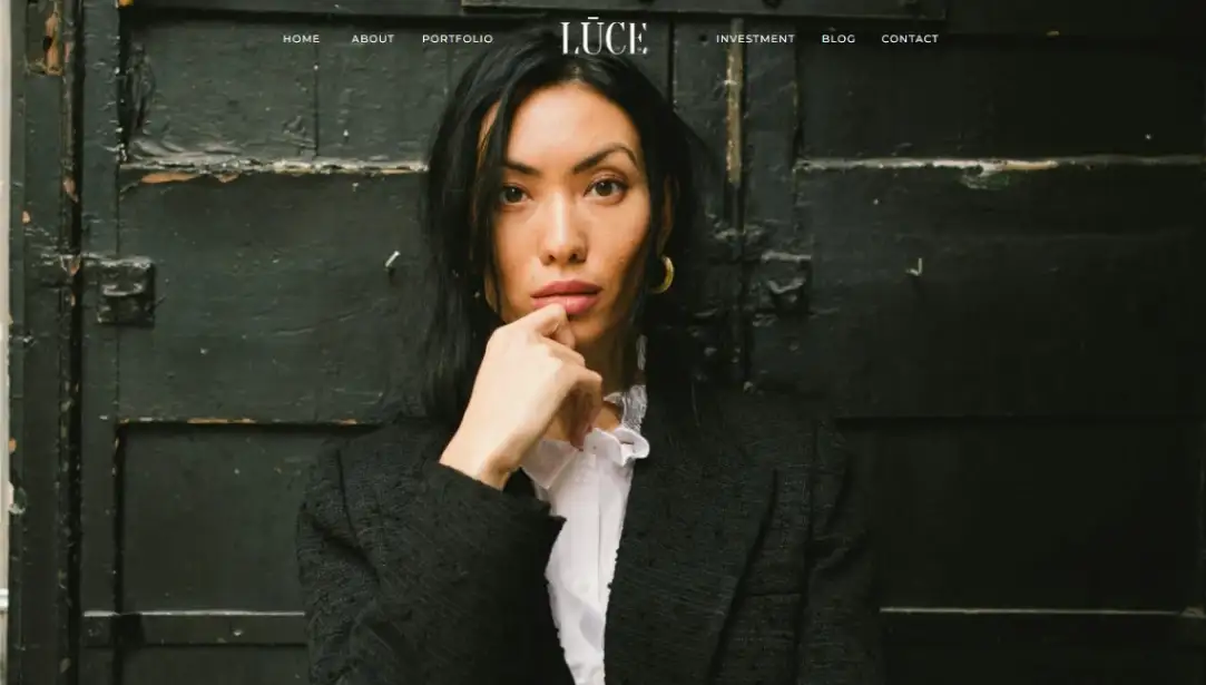 Showit Visual Storyteller Portfolio template screenshot with magazine-style gallery layout