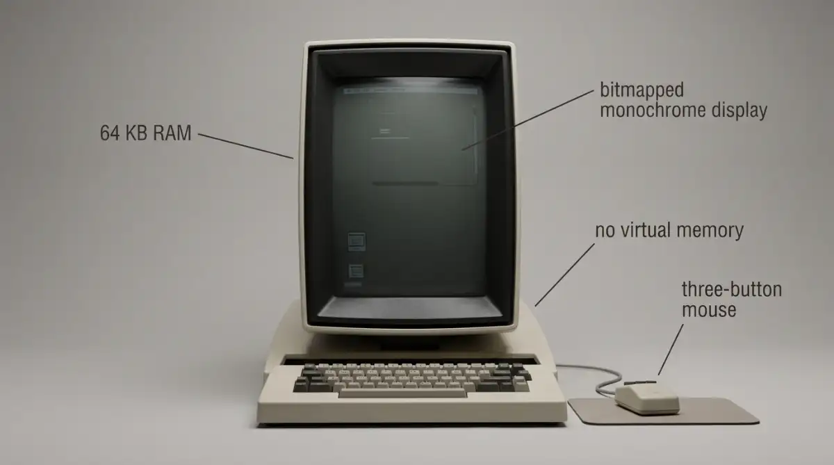 Xerox Alto computer that ran the Pygmalion visual programming system