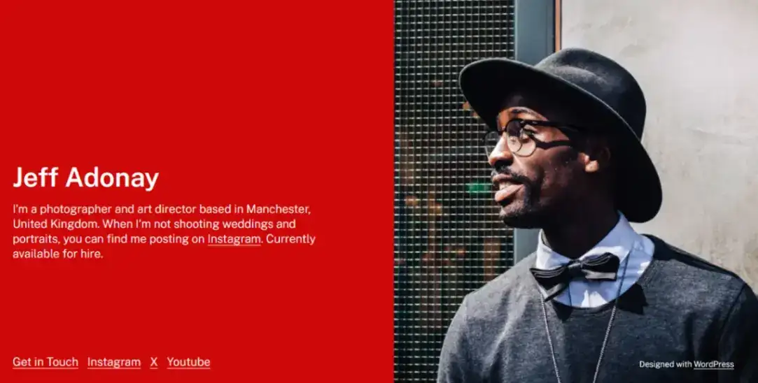 Minimalist Portfolio no code website template