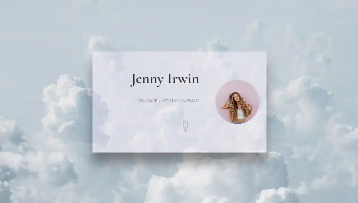 Nomad Portfolio no code website template