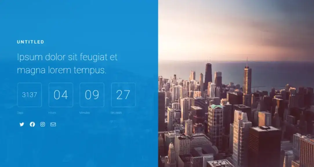 Launch Countdown no code website template