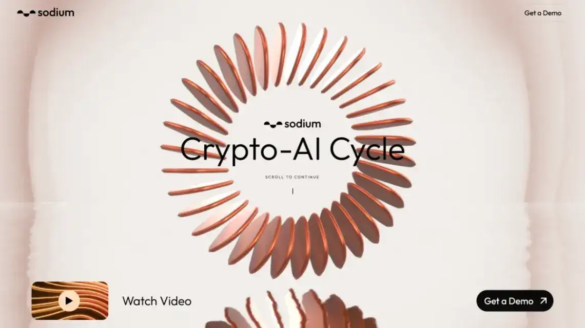 AI & Blockchain home page screenshot
