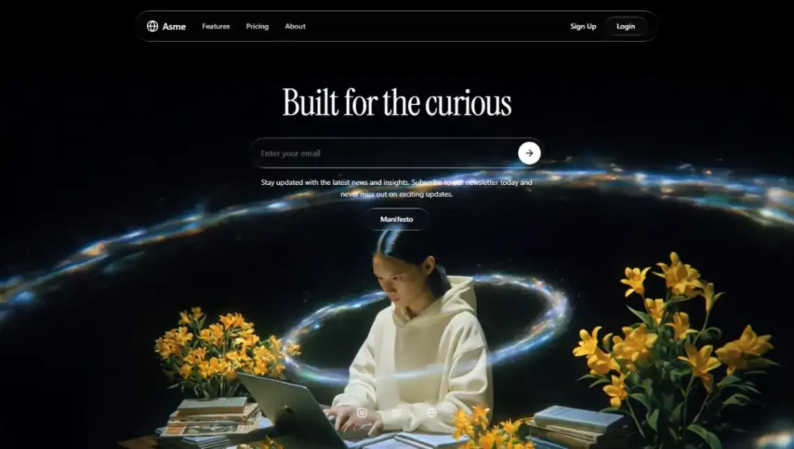 Research Company home page screenshot