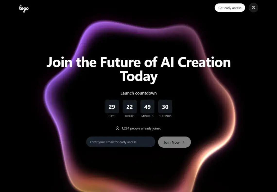 AI Product Launch home page screenshot