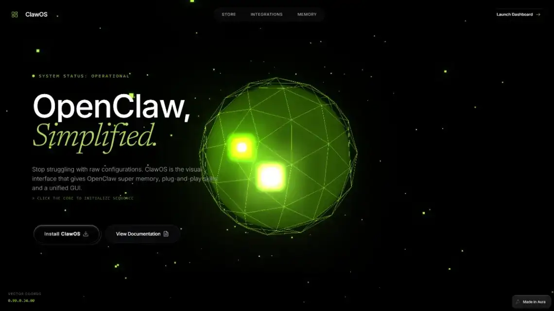AI Dashboard home page screenshot