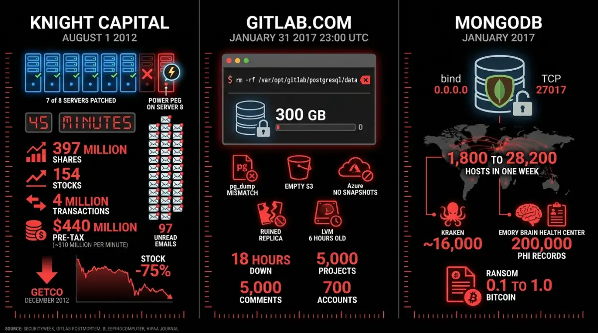 Knight 440 million GitLab 300 GB MongoDB 28200