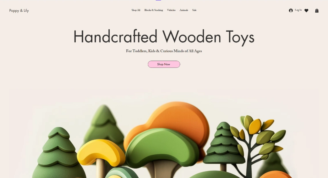 Toy Store website template