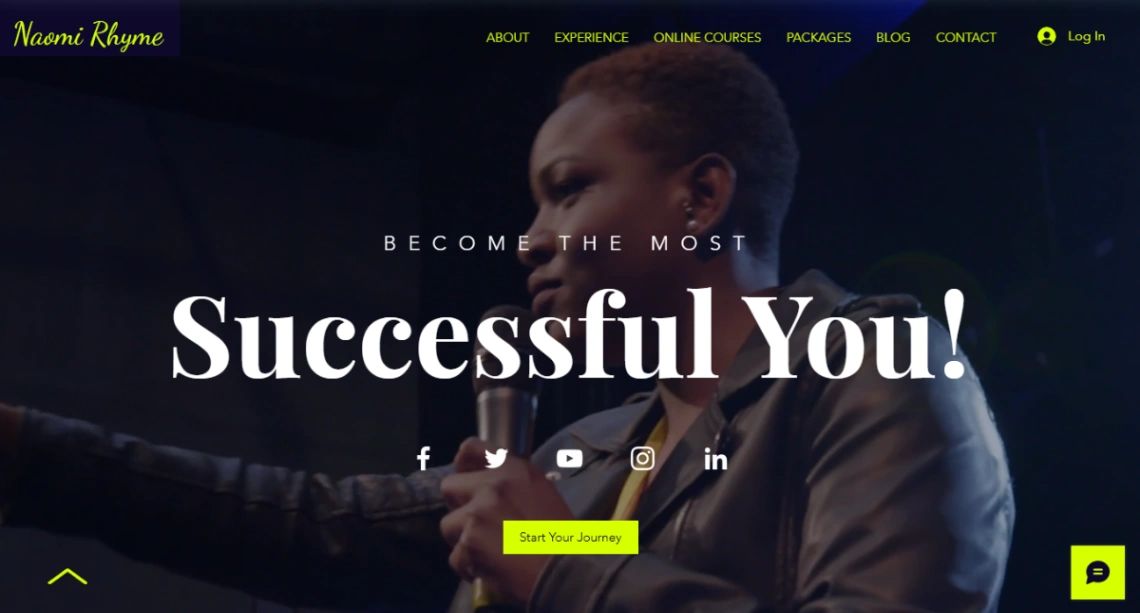 Motivational Speaker website template