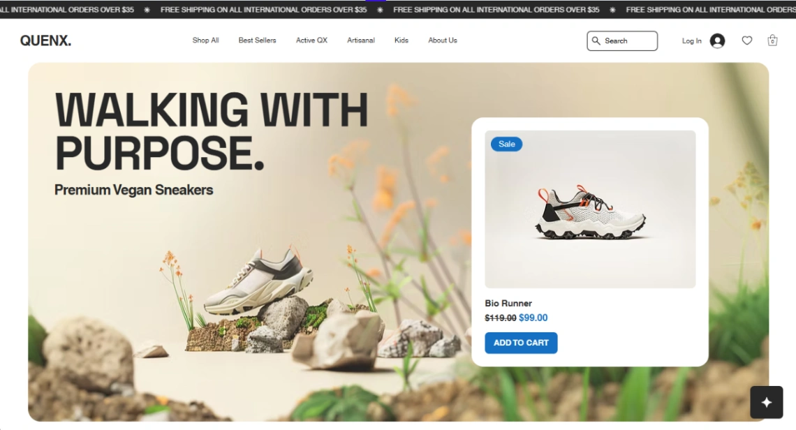 Premium Sneakers website template
