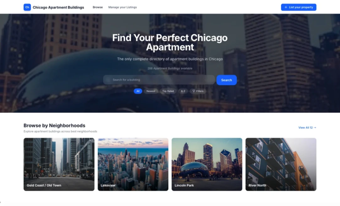 Real Estate Directory website template