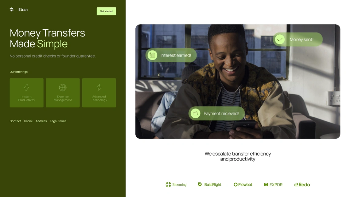 App Download website template