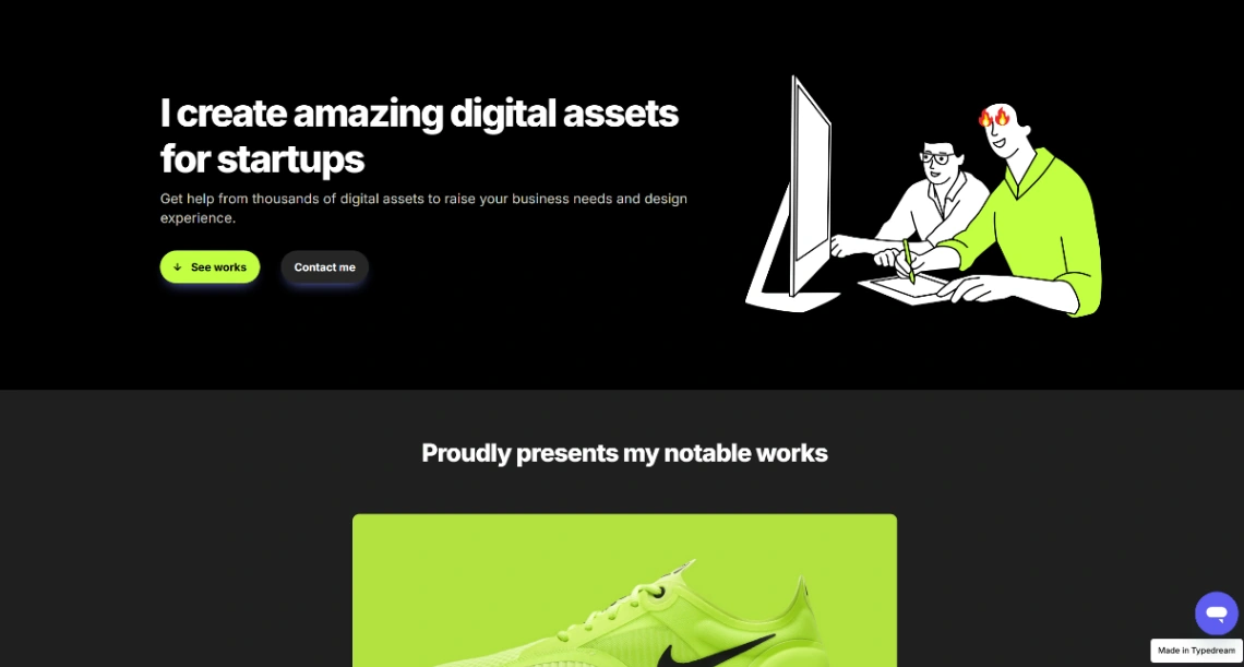 Personal Site website template