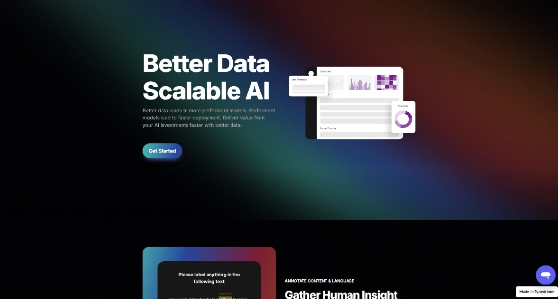 Tech Landing Page website template