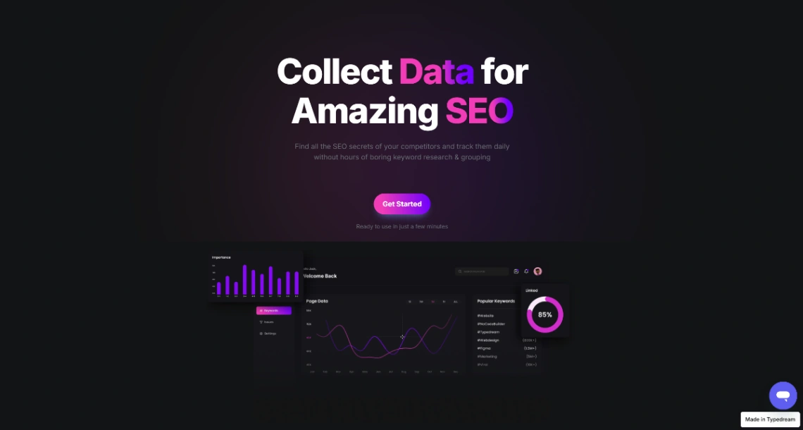 Product Page website template