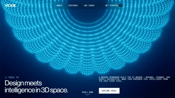 AI Brand Showcase website template