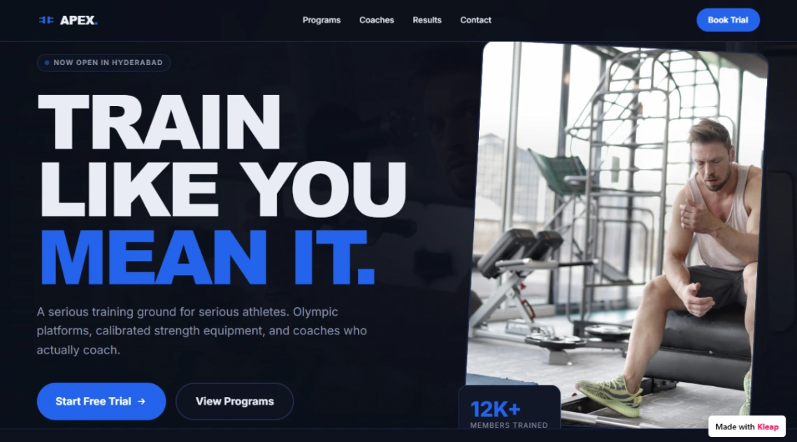 Strength Gym website template