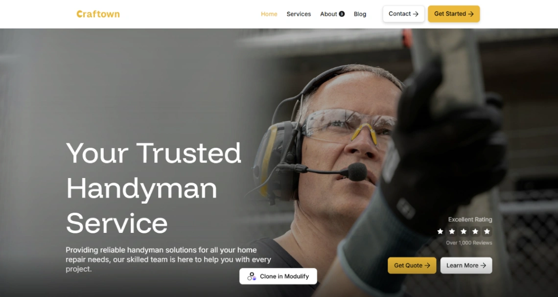 Handyman Service website template