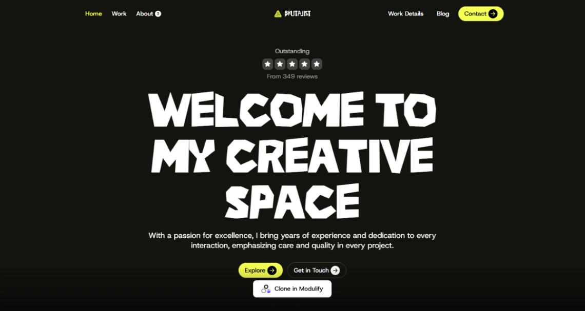 Digital Artist Portfolio website template