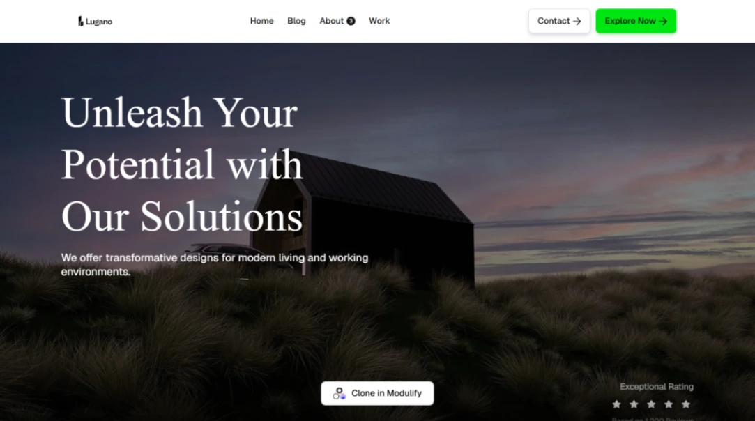 Lux Architectural Studio website template