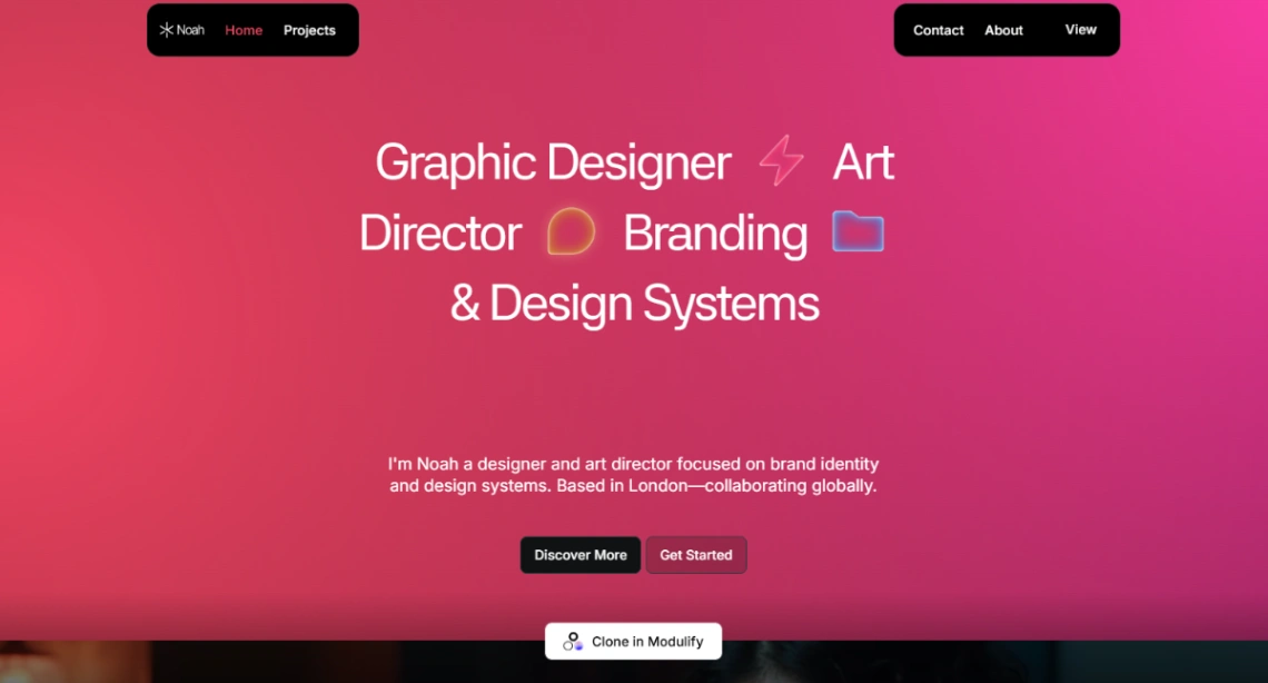 Creative Portfolio website template