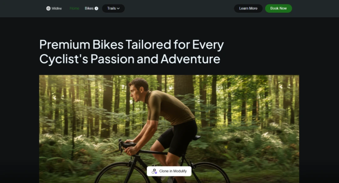 Premium Bike Brand website template
