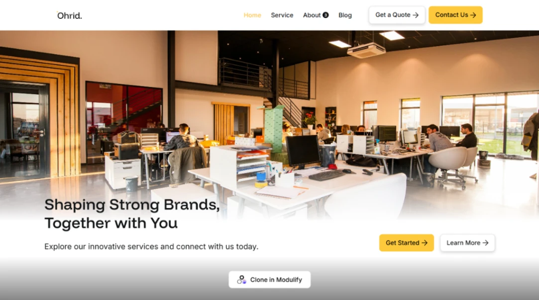 Creative Agency Services website template