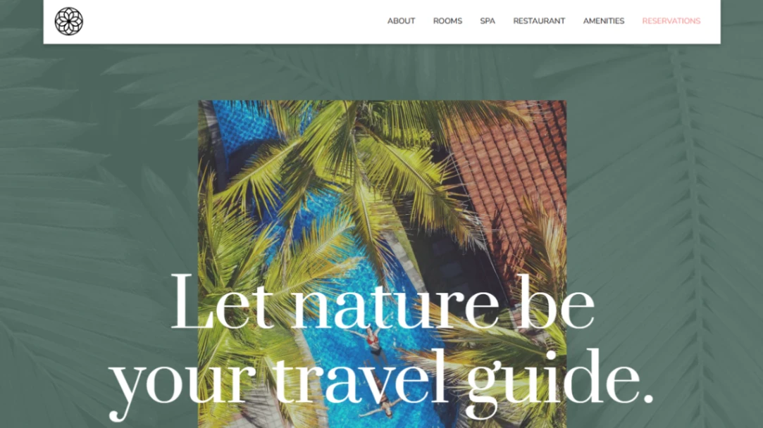 Nature Retreat Hotel website template