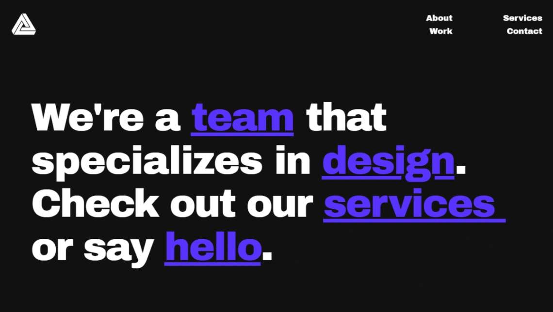 Design Agency Portfolio website template
