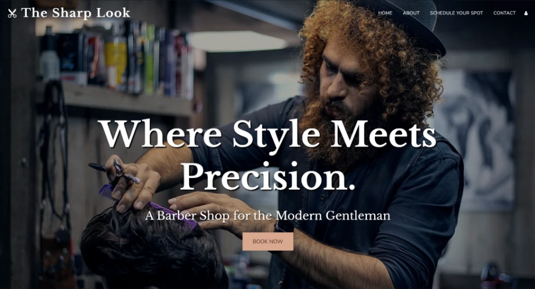 Hairdresser Website website template