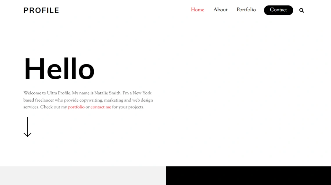 Digital Freelancer Portfolio website template