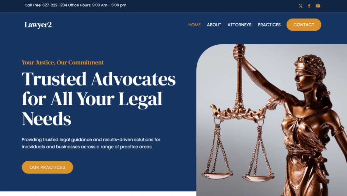 Full-Service Law Firm website template