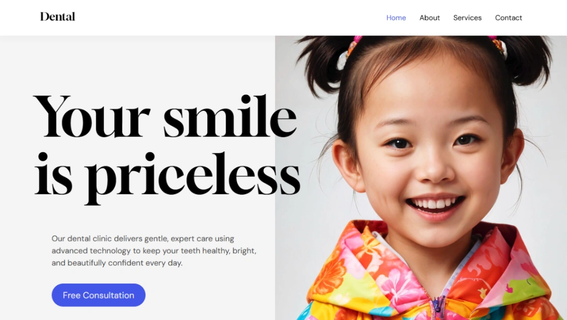 Ultra Dental Clinic website template
