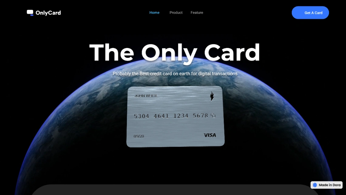 Fintech Landing Page website template