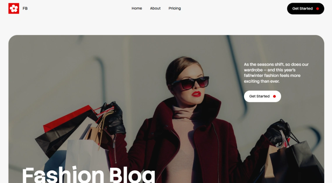 Fashion & Style Blog website template