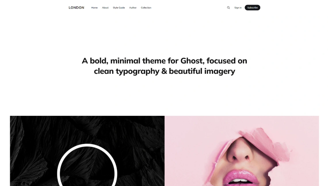 Photography Blog website template