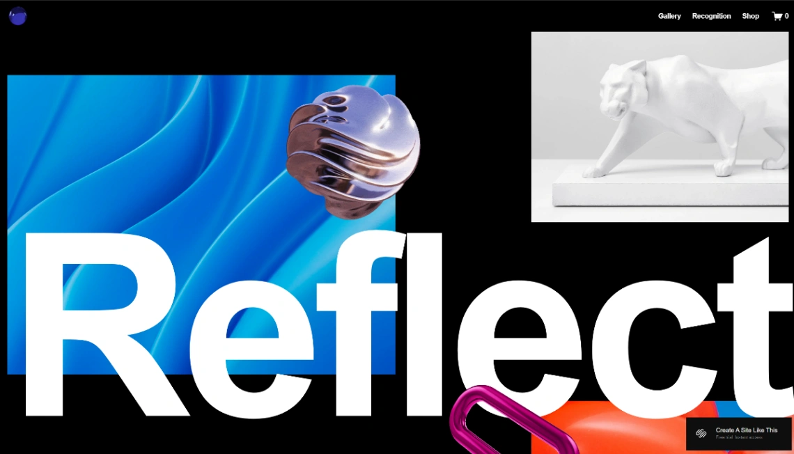 Creative studio website template