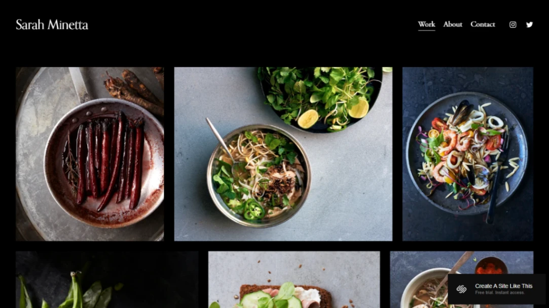 Food Photographer website template