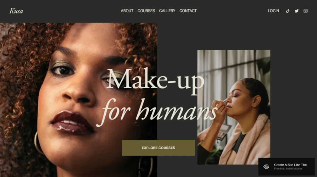 Makeup Academy website template