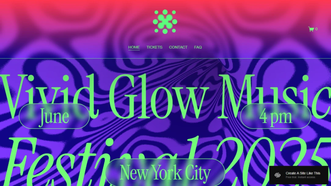 Music Festival Event website template