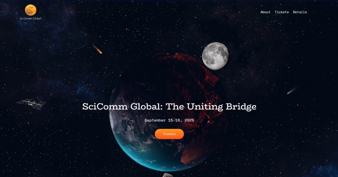 SciComm Conference website template