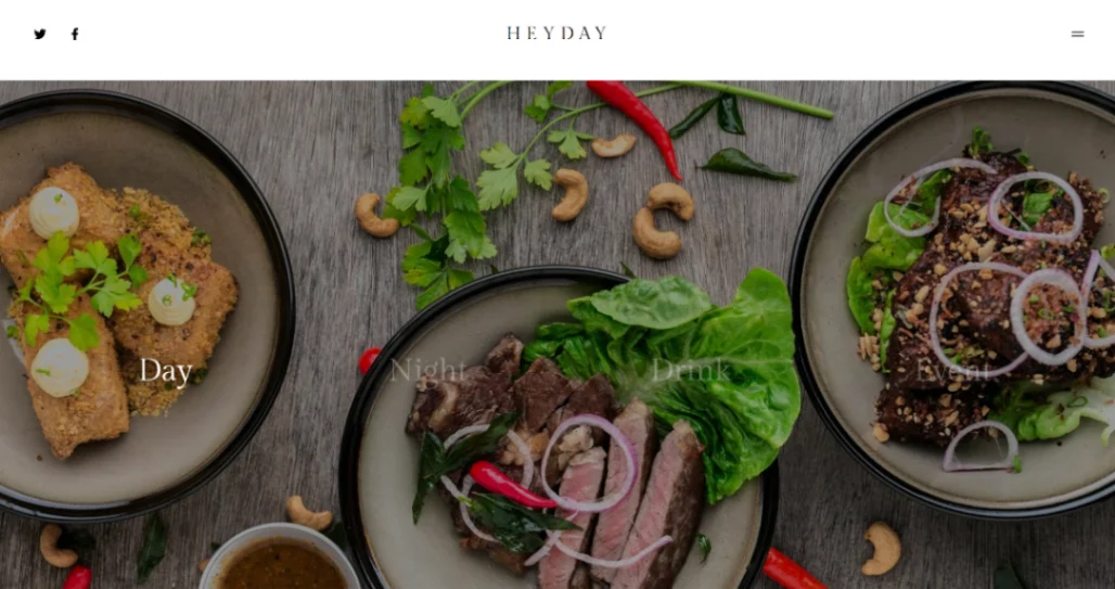 Modern Restaurant website template