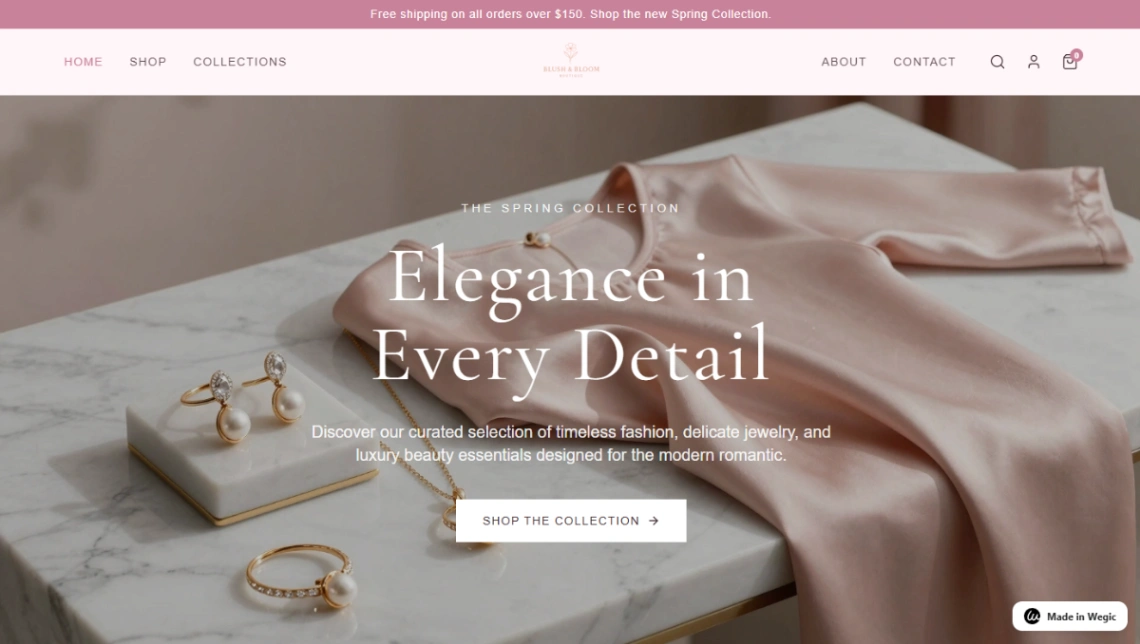 Luxury Fashion website template
