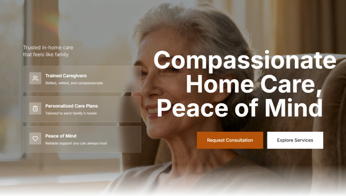 Home Care website template